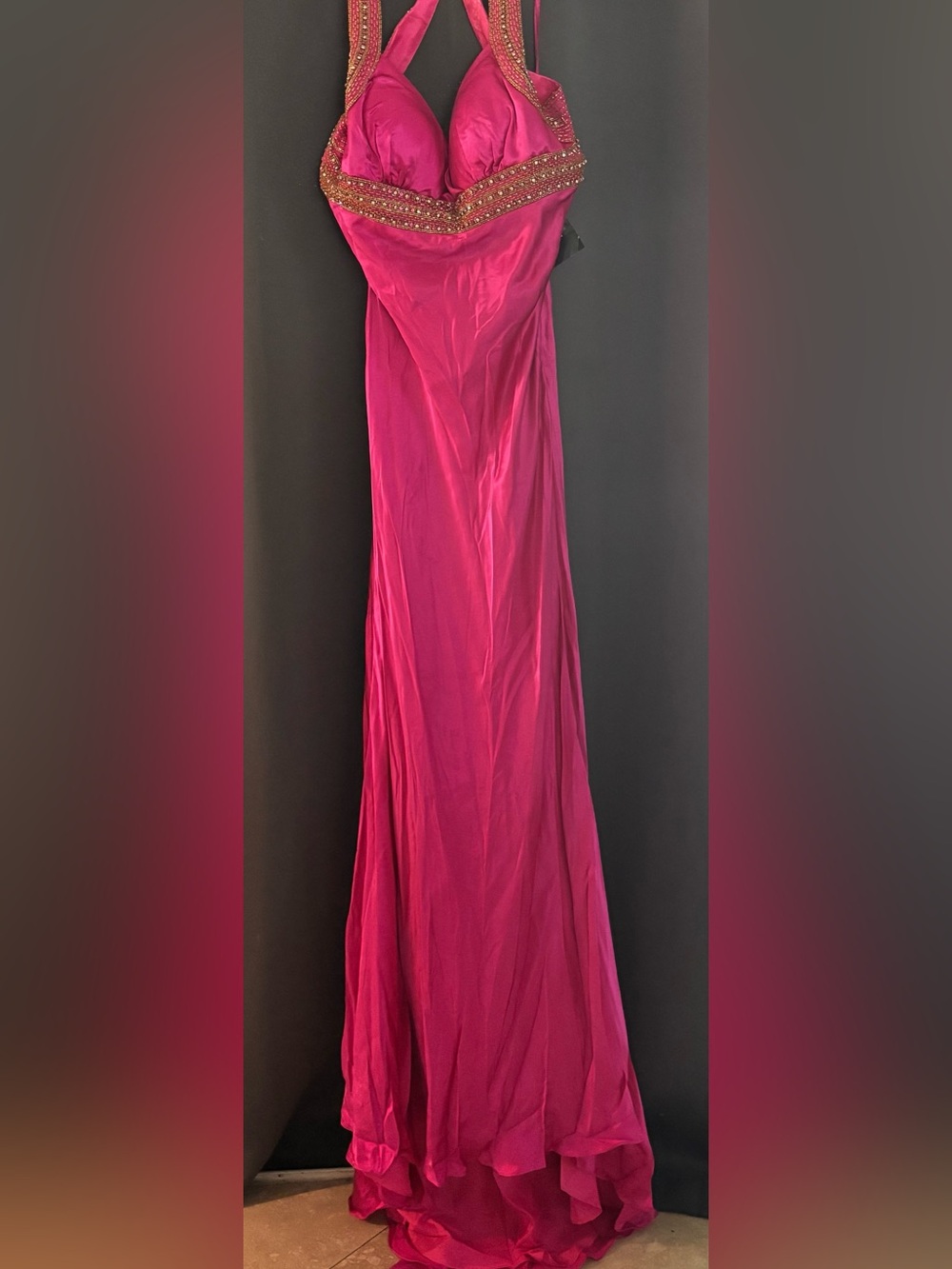 Jovani - 6721 halter Open back dress size 8